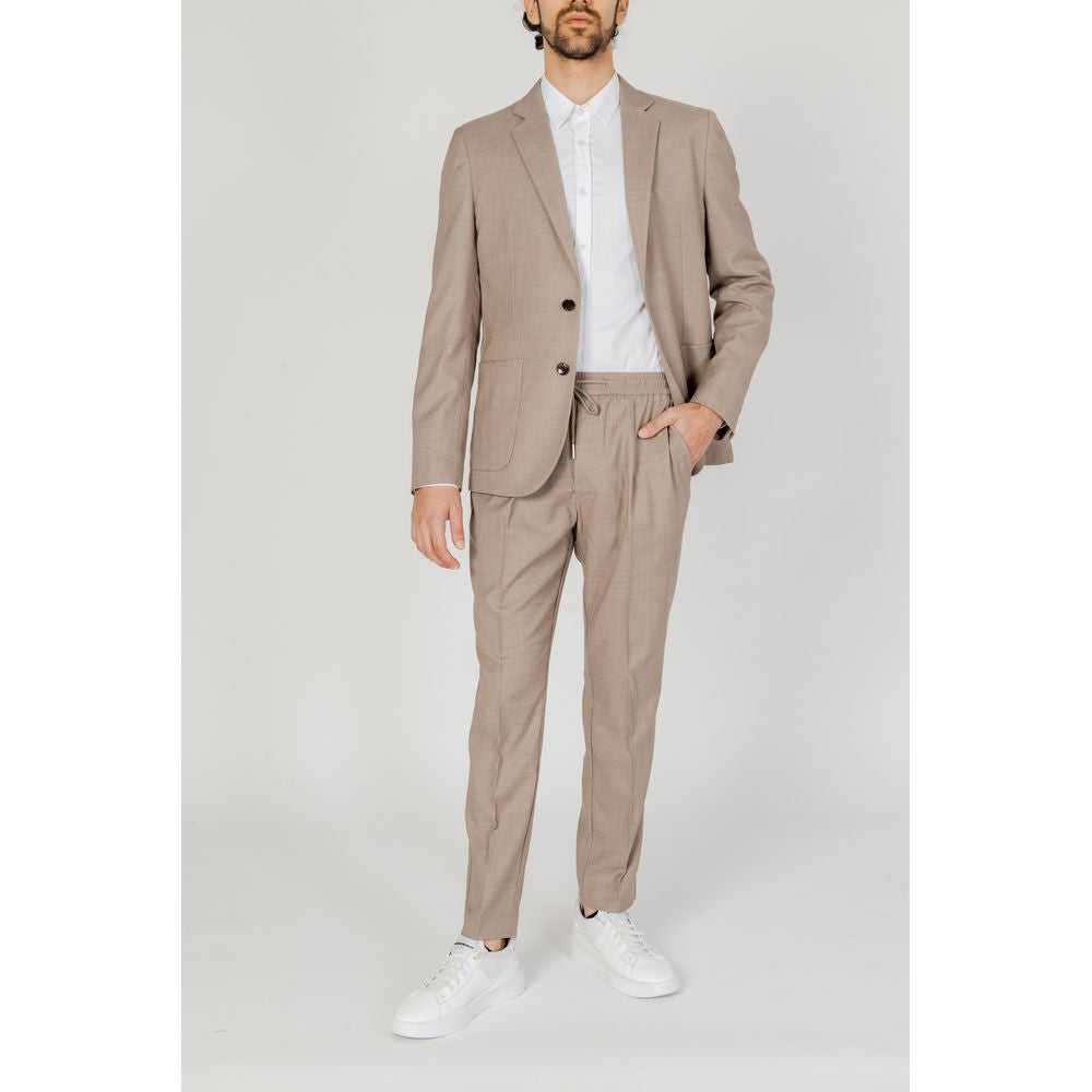Antony Morato Beige Polyester Blazer $311.00 Antony Morato Luzworld