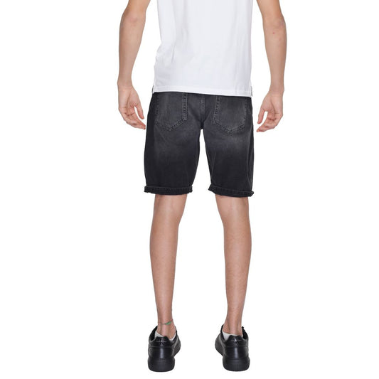 Antony Morato Black Cotton Bermuda $182.00 Antony Morato Luzworld