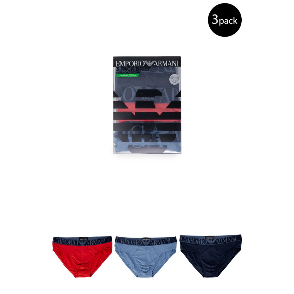 Emporio Armani Underwear Blue Cotton Underwear $145.00 Emporio Armani Underwear Luzworld