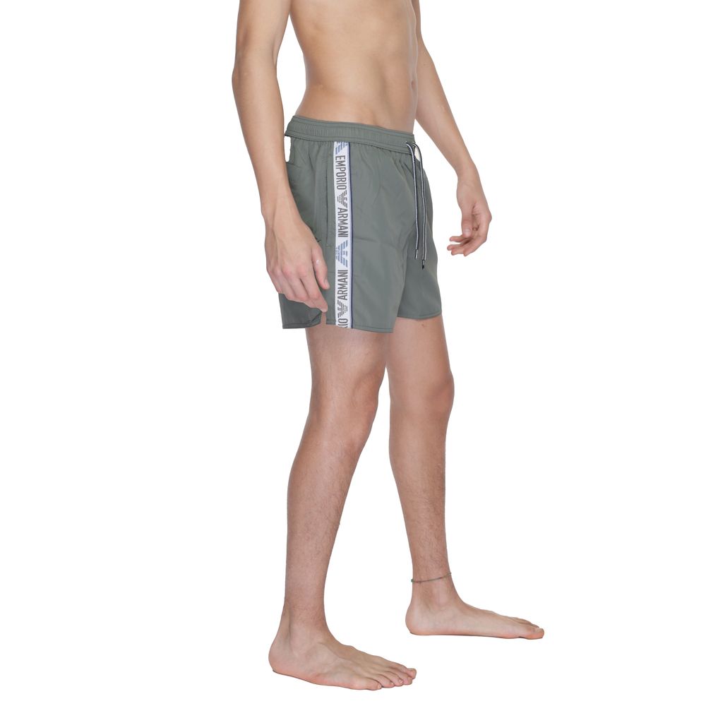 Emporio Armani Underwear Green Polyester Swim Short $189.00 Emporio Armani Underwear Luzworld