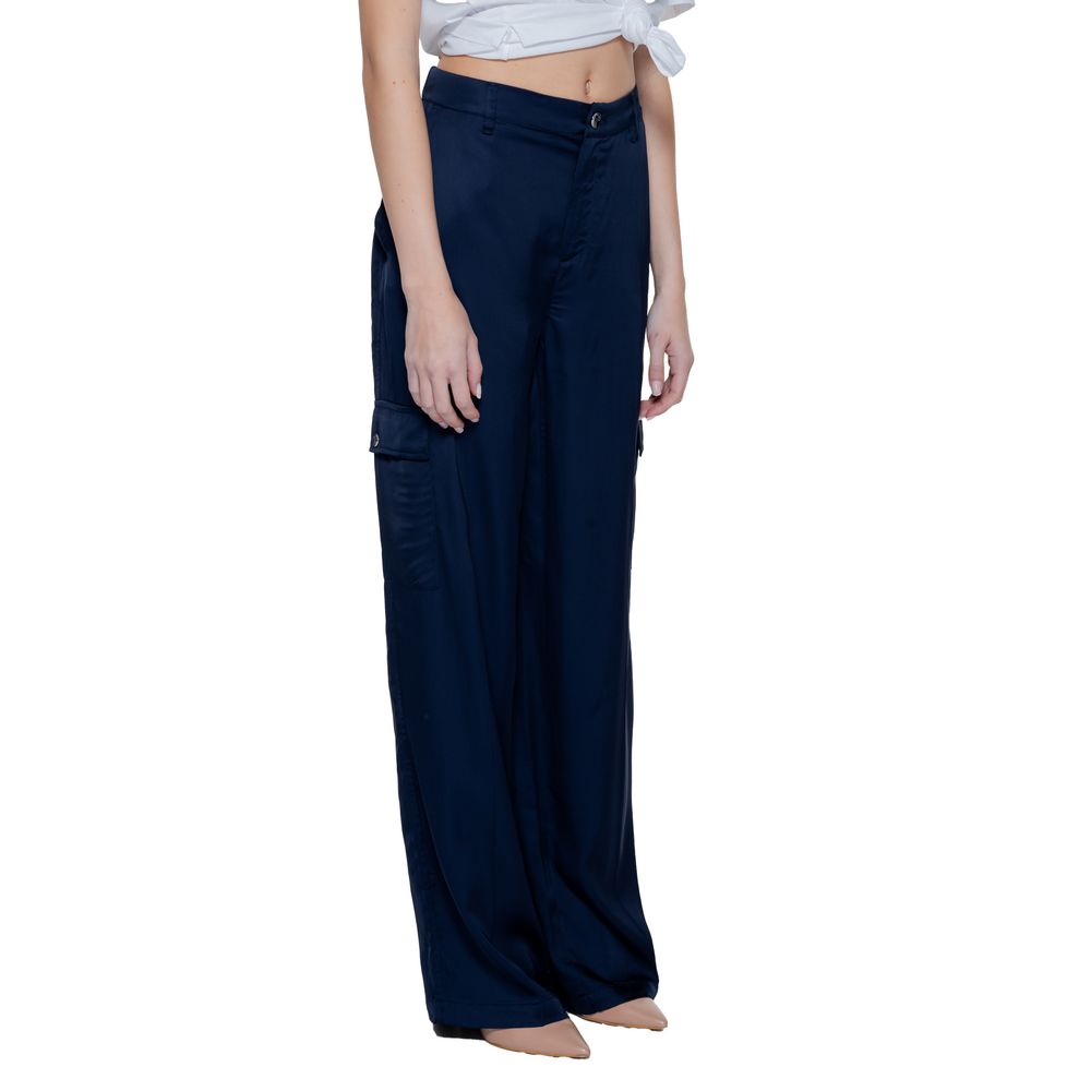 Street One Blue Viscose Pant $184.00 Street One Luzworld