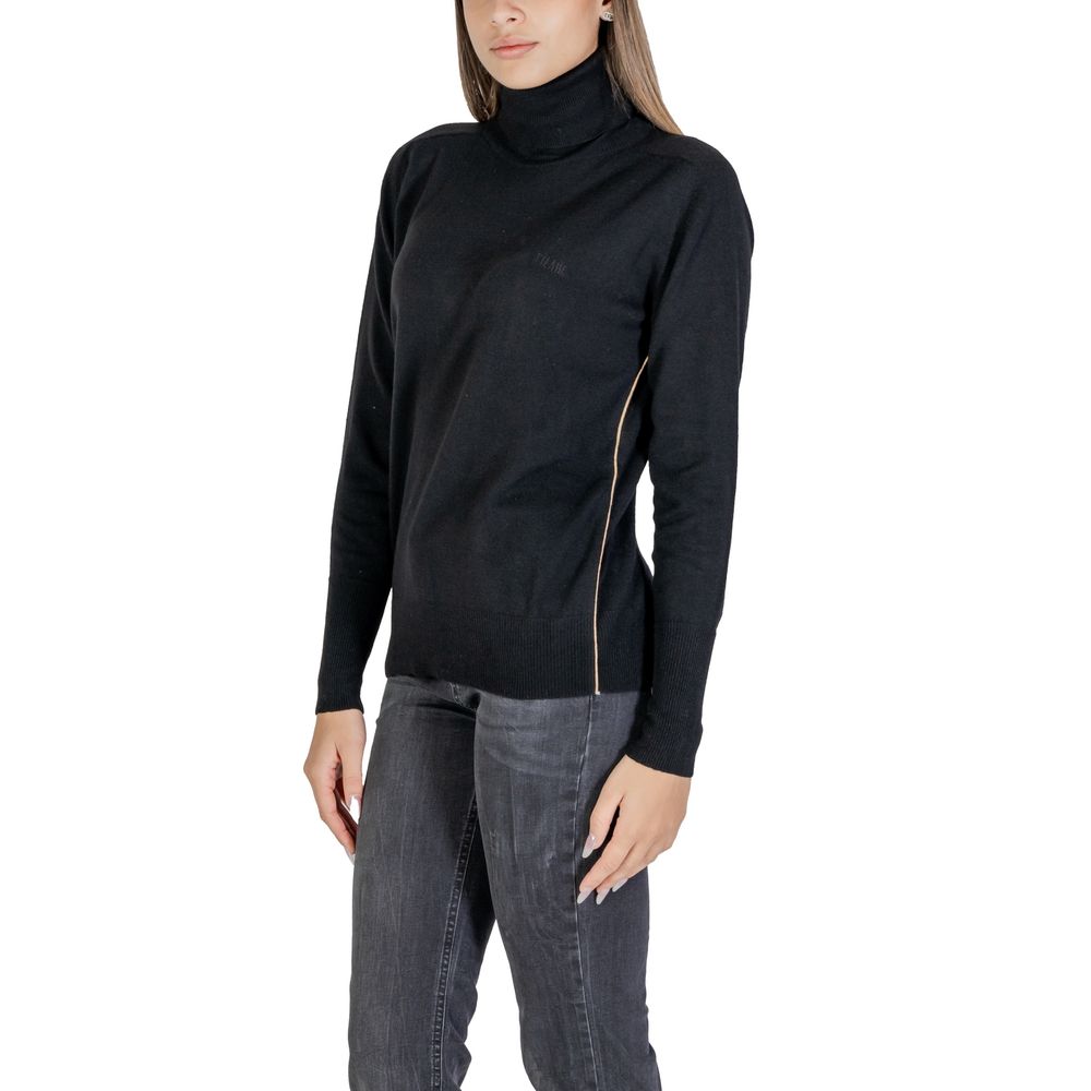 Alviero Martini Prima Classe Black Viscose Turtleneck $292.00 Alviero Martini Prima Classe Luzworld