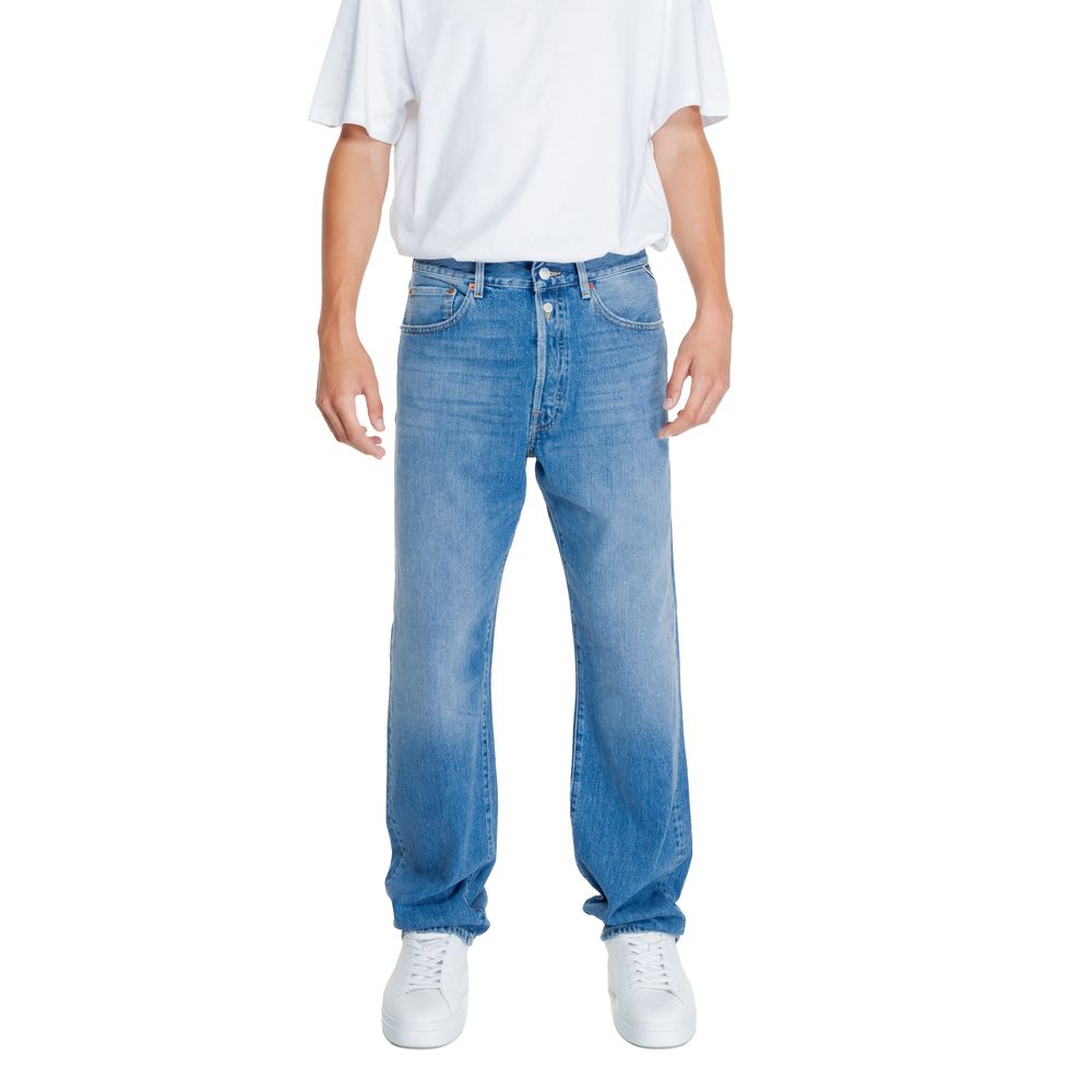 Replay Blue Cotton Relaxed Fit Jean $253.00 Replay Luzworld