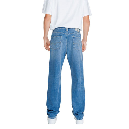 Replay Blue Cotton Relaxed Fit Jean $253.00 Replay Luzworld