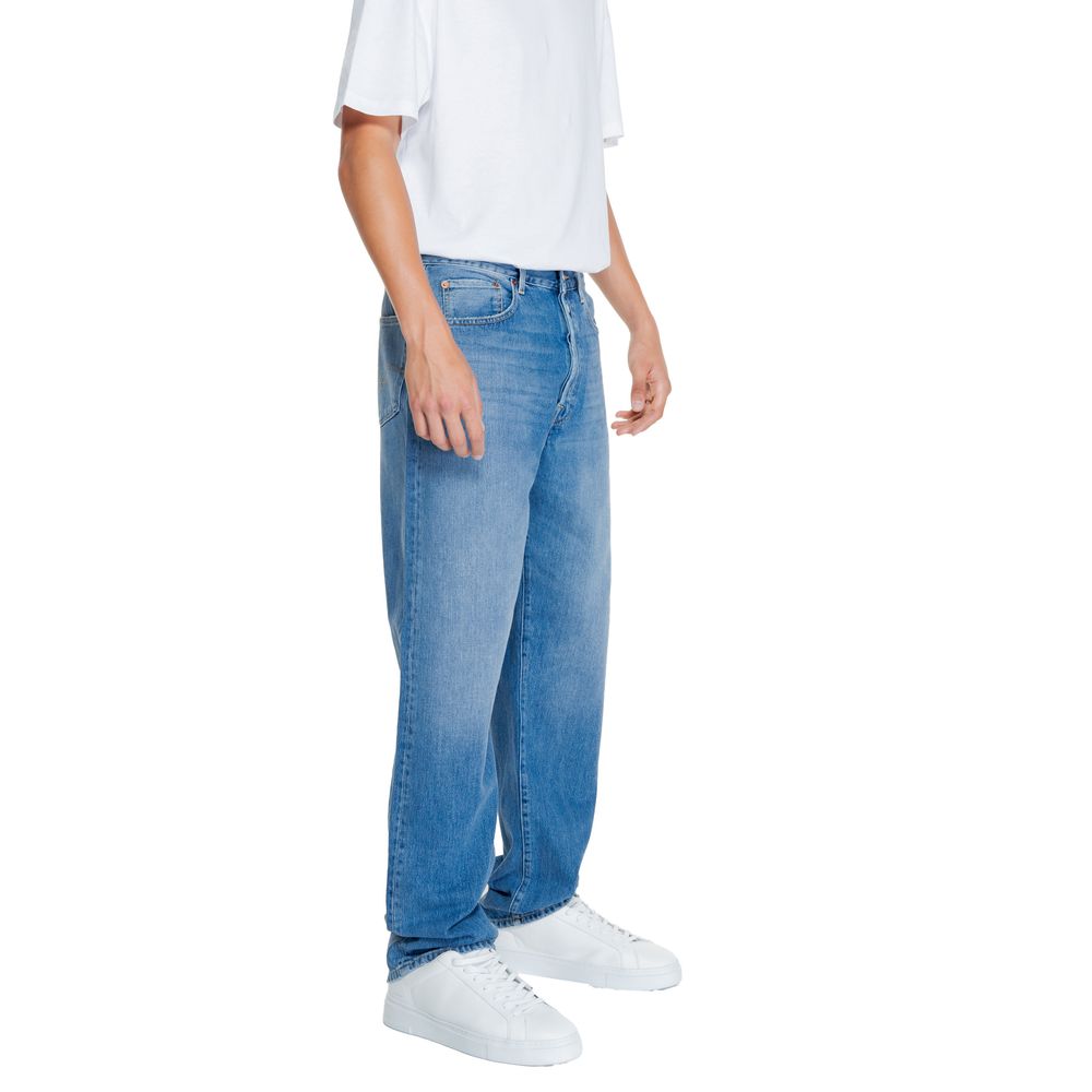 Replay Blue Cotton Relaxed Fit Jean $253.00 Replay Luzworld