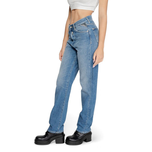 Replay Blue Cotton Mom Jean $253.00 Replay Luzworld
