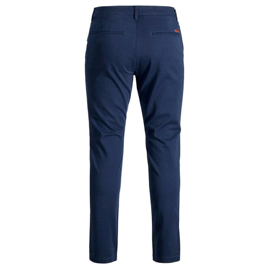 Jack Jones Blue Cotton Skinny Pant $128.00 Jack Jones Luzworld