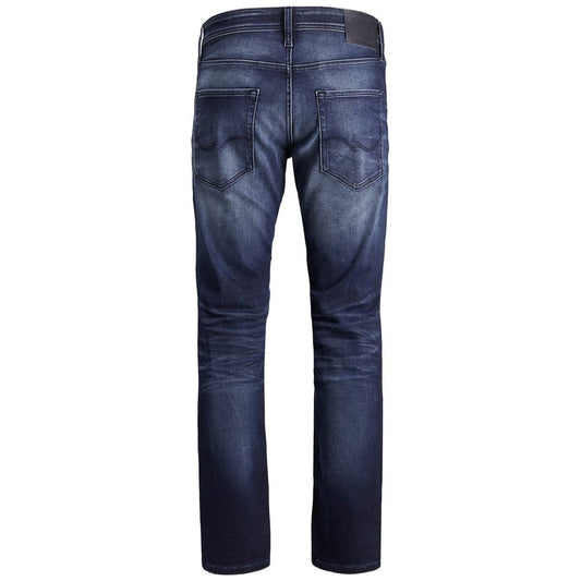 Jack Jones Blue Cotton Relaxed Fit Jean $181.00 Jack Jones Luzworld