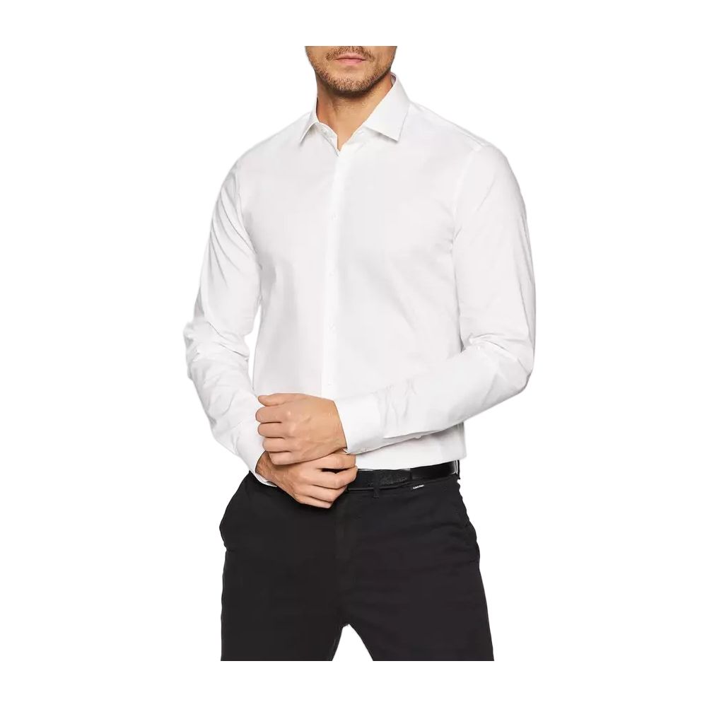 Calvin Klein White Cotton Shirt $187.00 Calvin Klein Luzworld