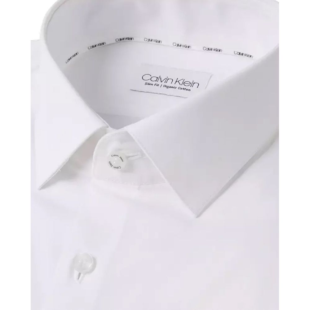 Calvin Klein White Cotton Shirt $187.00 Calvin Klein Luzworld