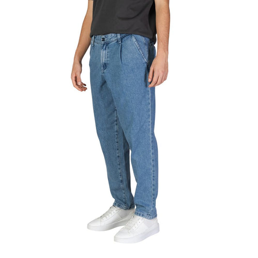 Jack Jones Blue Cotton Relaxed Fit Jean $155.00 Jack Jones Luzworld