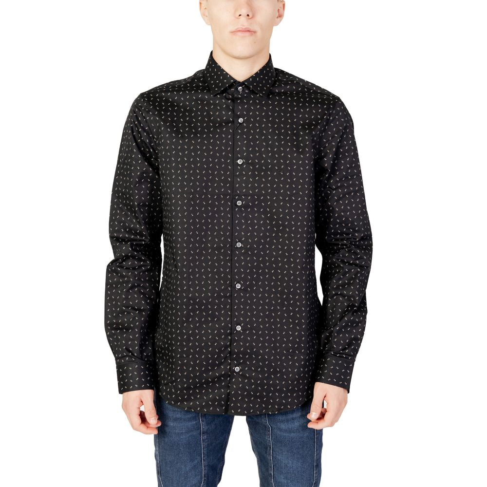 Calvin Klein Black Cotton Shirt $200.00 Calvin Klein Luzworld