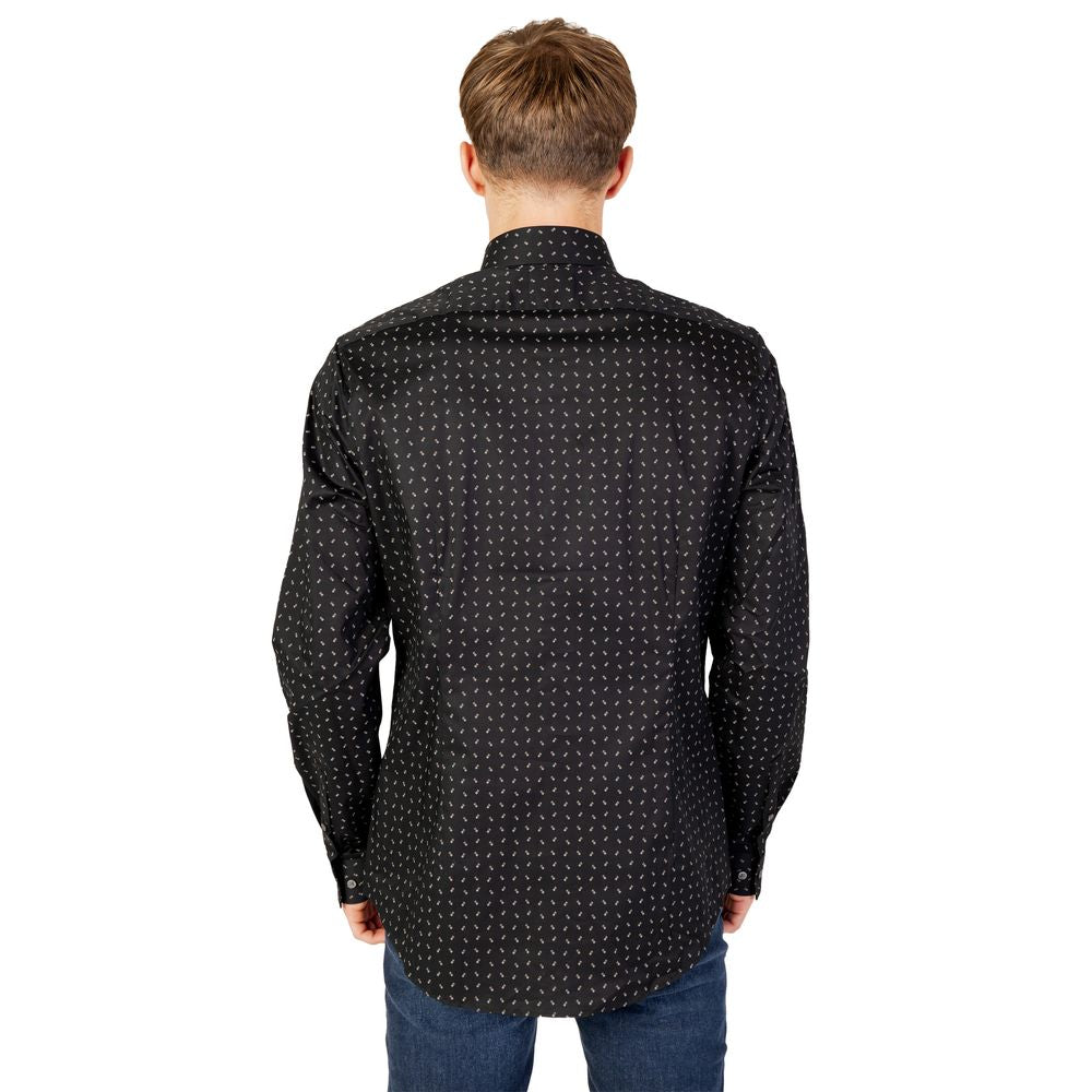 Calvin Klein Black Cotton Shirt $200.00 Calvin Klein Luzworld