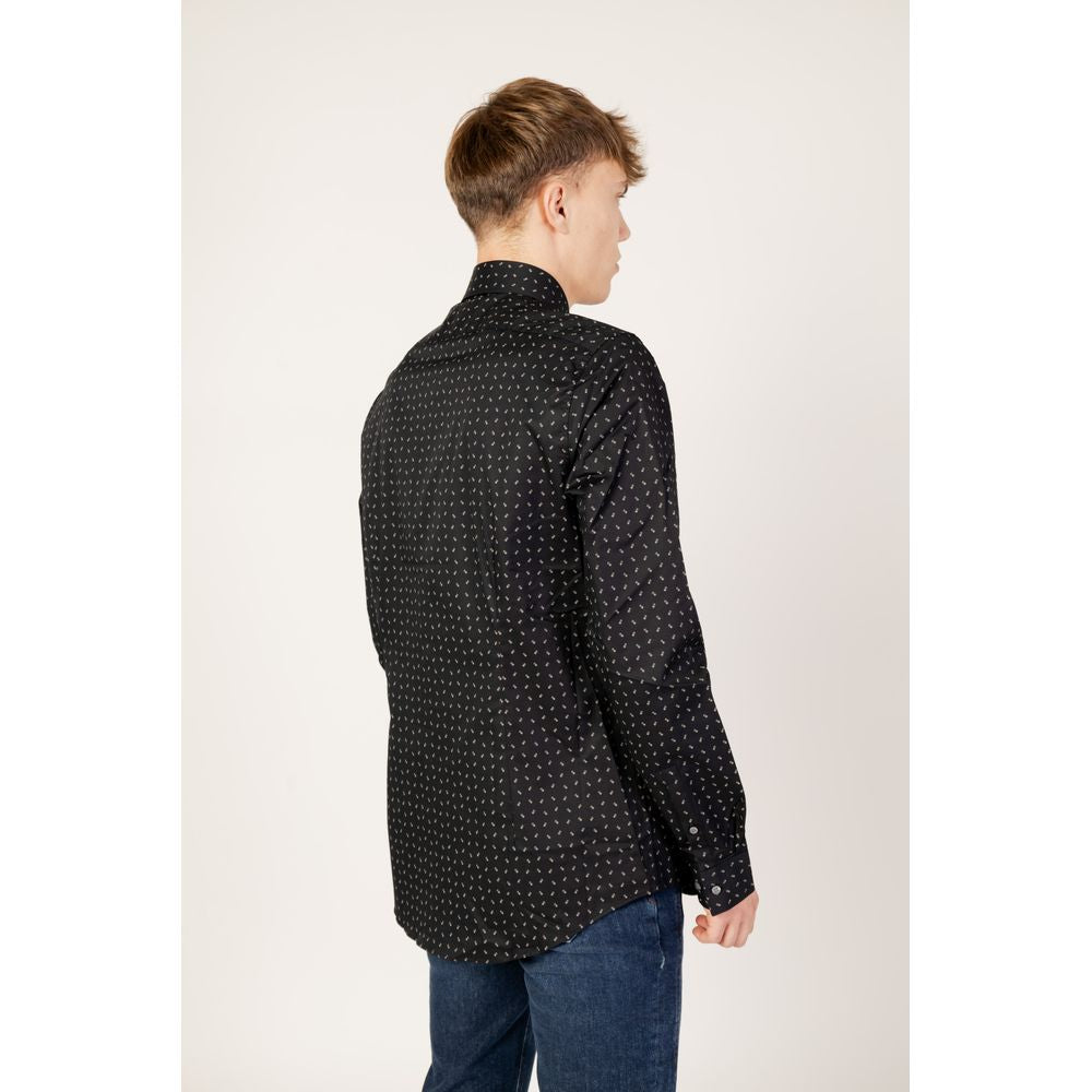 Calvin Klein Black Cotton Shirt $200.00 Calvin Klein Luzworld