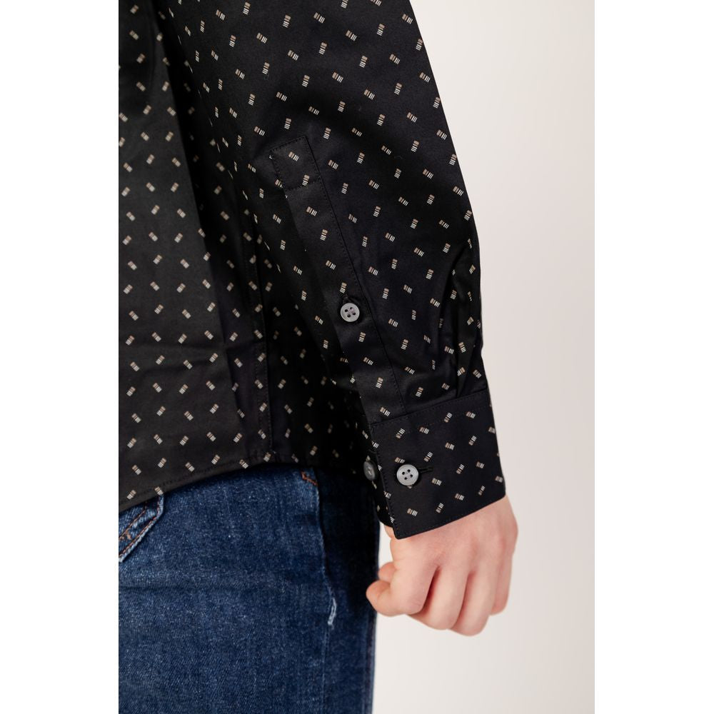 Calvin Klein Black Cotton Shirt $200.00 Calvin Klein Luzworld