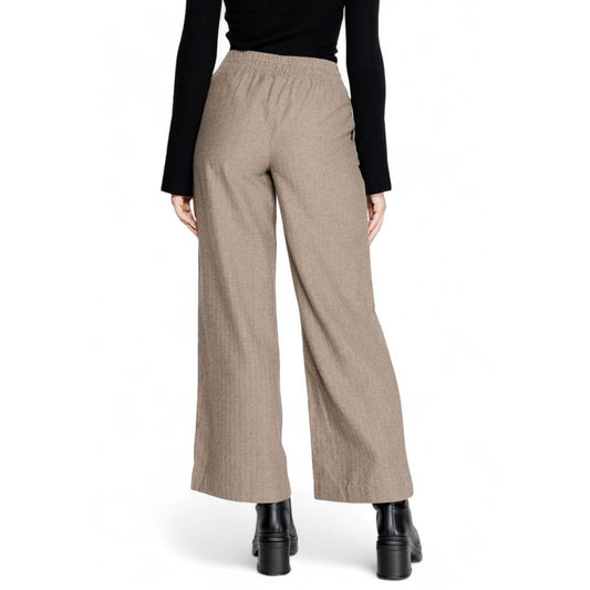 Jacqueline De Yong Brown Cotton Pant $123.00 Jacqueline De Yong Luzworld