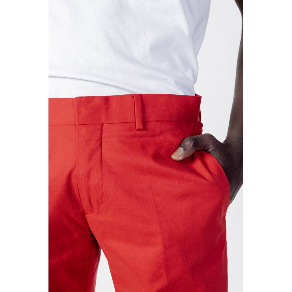 Antony Morato Red Cotton Pant $207.00 Antony Morato Luzworld
