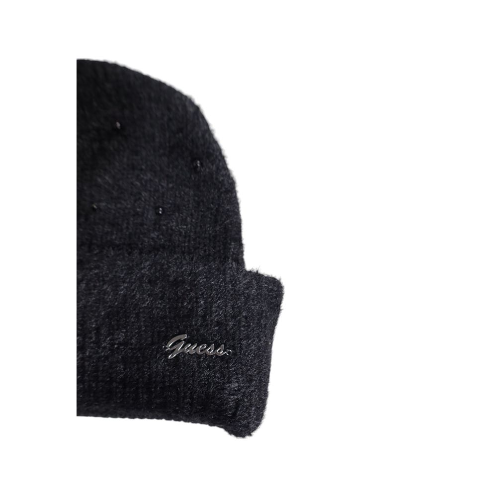 Guess Black Cotton Caps Baseball Hat