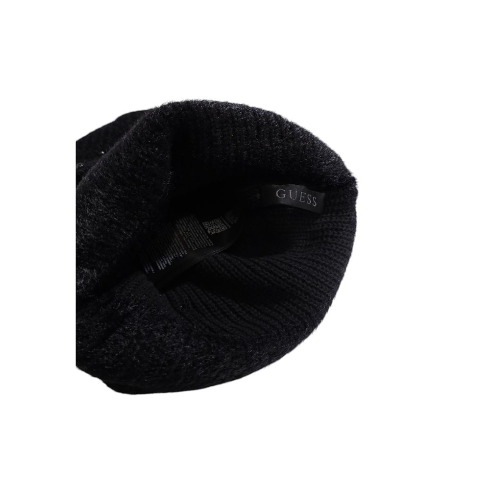 Guess Black Cotton Caps Baseball Hat