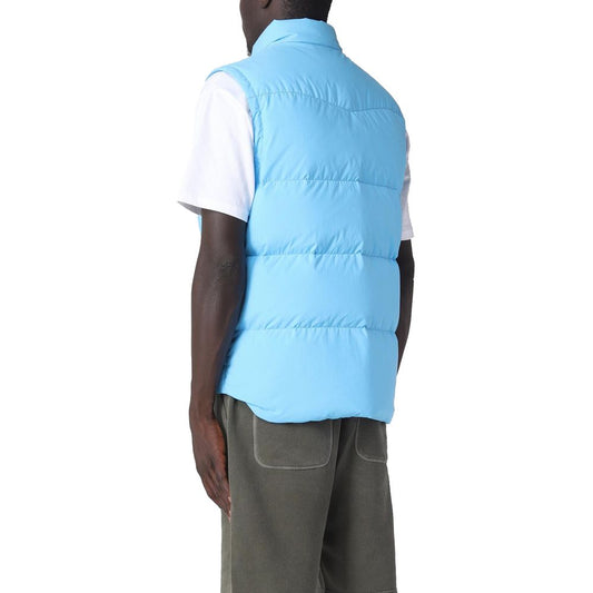 Woolrich Blue Polyester Men Vest $946.00 Woolrich Luzworld