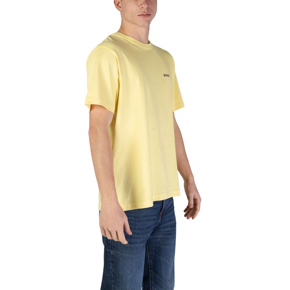 Hugo Boss Yellow Cotton T-Shirt $165.00 Hugo Boss Luzworld