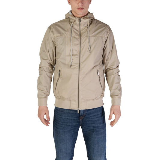 Hamaki-Ho Beige Nylon Jackets & Coat $210.00 Hamaki-Ho Luzworld