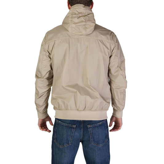 Hamaki-Ho Beige Nylon Jackets & Coat $210.00 Hamaki-Ho Luzworld