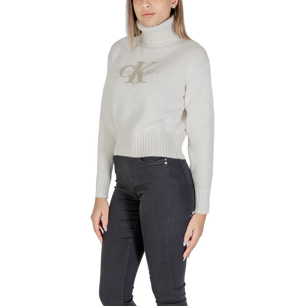 Calvin Klein Jeans Cream Cotton Sweater $260.00 Calvin Klein Jeans Luzworld