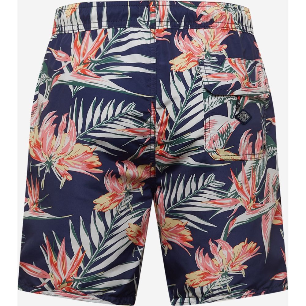 Superdry Blue Polyester Swim Short $153.00 Superdry Luzworld