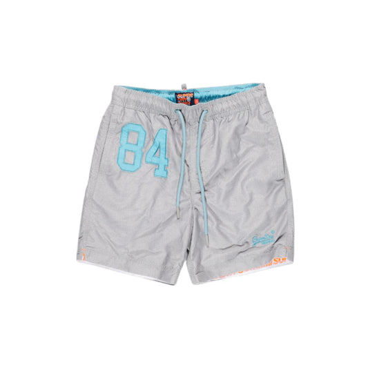 Superdry Gray Polyester Swim Short $167.00 Superdry Luzworld