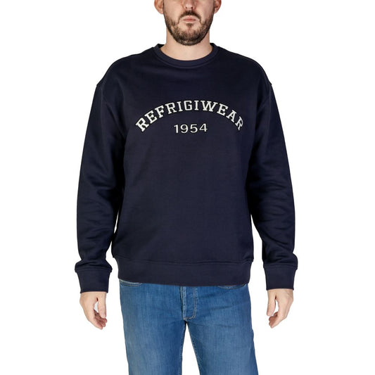 Refrigiwear Blue Cotton Sweatshirt $210.00 Refrigiwear Luzworld