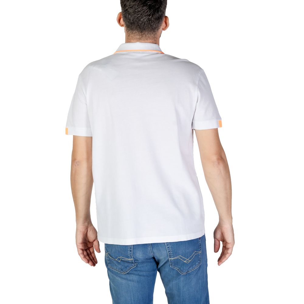 Refrigiwear White Cotton Polo Shirt $179.00 Refrigiwear Luzworld