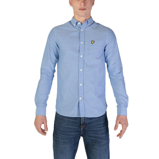 Lyle & Scott Blue Organic Cotton Shirt $195.00 Lyle & Scott Luzworld