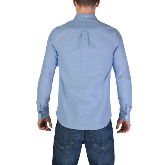 Lyle & Scott Blue Organic Cotton Shirt $195.00 Lyle & Scott Luzworld