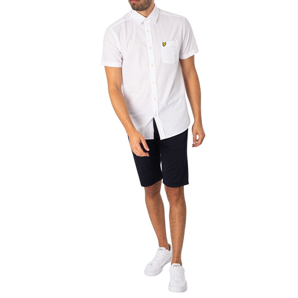 Lyle & Scott Blue Cotton Bermuda