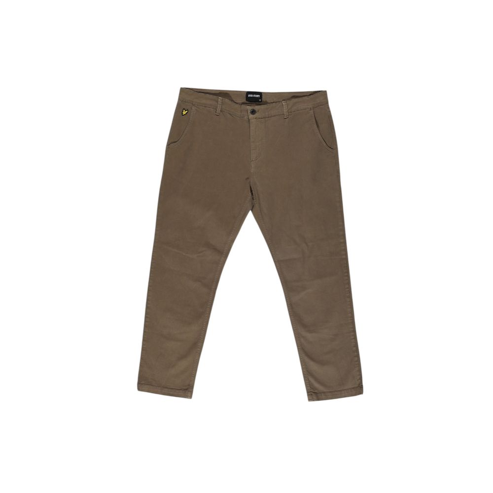 Lyle & Scott Beige Cotton Pant $195.00 Lyle & Scott Luzworld
