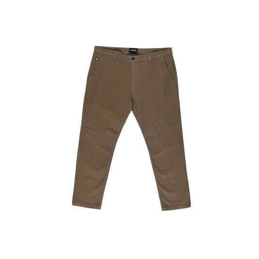 Lyle & Scott Beige Cotton Pant $195.00 Lyle & Scott Luzworld