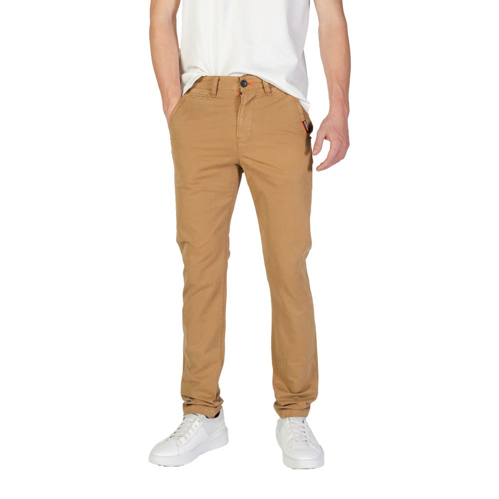 Superdry Beige Cotton Skinny Pant $197.00 Superdry Luzworld
