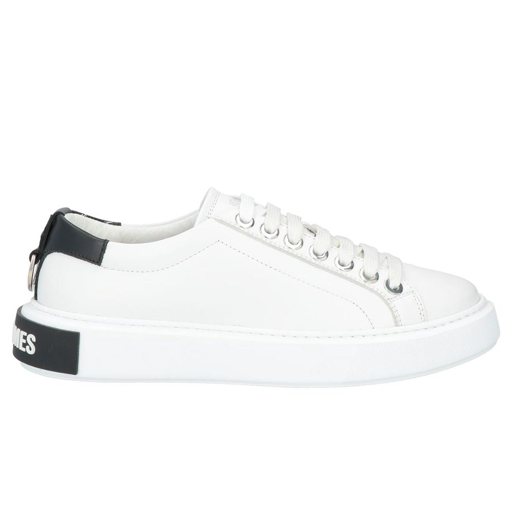 Les Hommes White Calfskin Men Sneaker $676.00 Les Hommes Luzworld