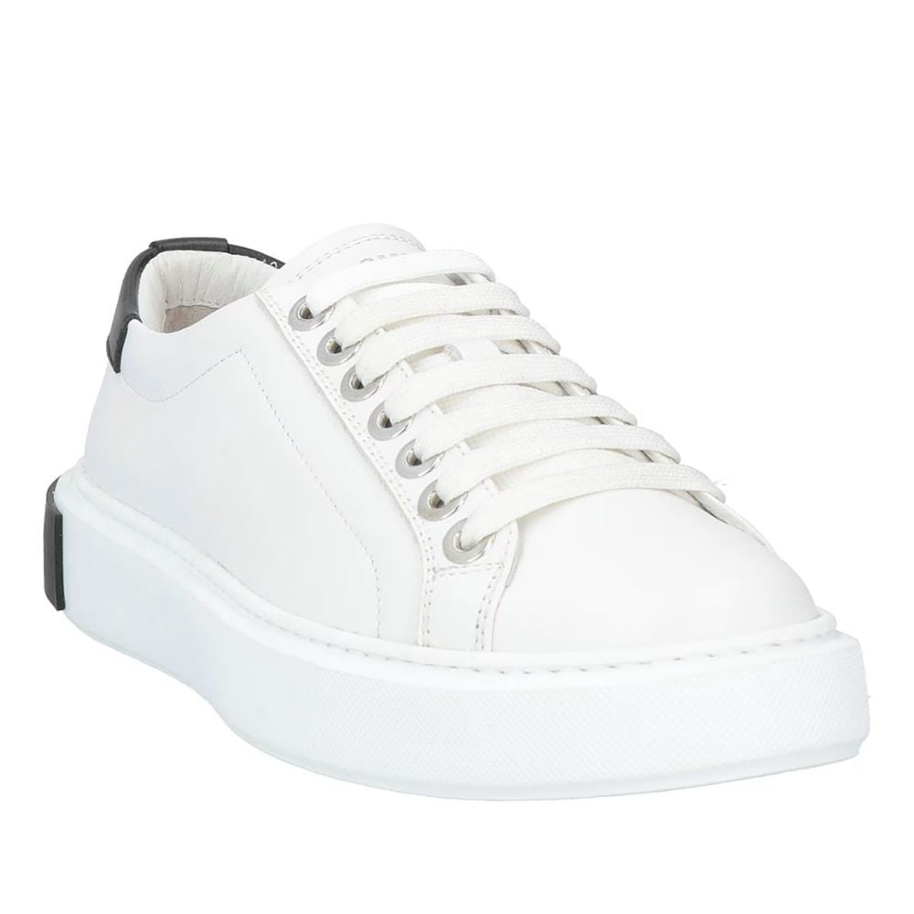 Les Hommes White Calfskin Men Sneaker $676.00 Les Hommes Luzworld