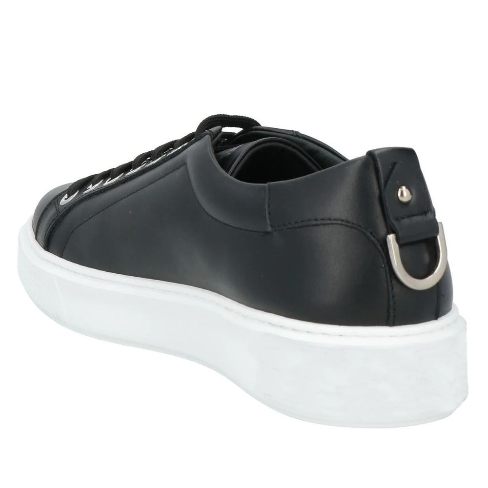 Les Hommes Black Calfskin Men Sneaker $676.00 Les Hommes Luzworld