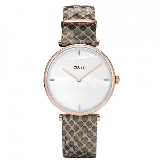 Cluse Beige Leather Watch $201.00 Cluse Luzworld
