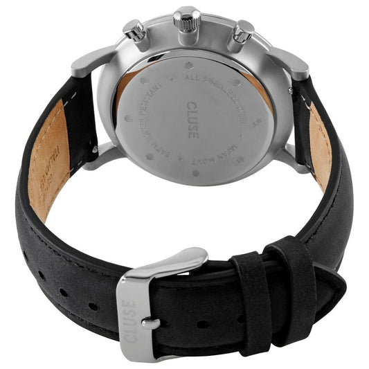 Cluse Black Leather Watch $233.00 Cluse Luzworld