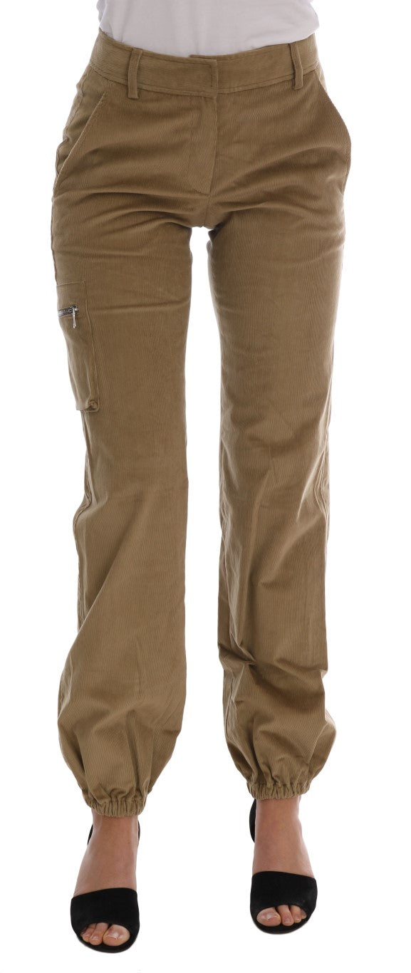 Ermanno Scervino Beige Cotton Corduroys Pants $672.00 Ermanno Scervino Luzworld
