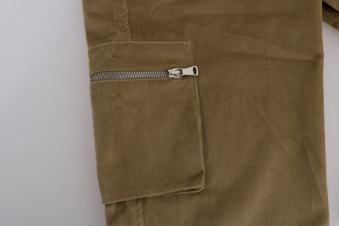 Ermanno Scervino Beige Cotton Corduroys Pants $672.00 Ermanno Scervino Luzworld