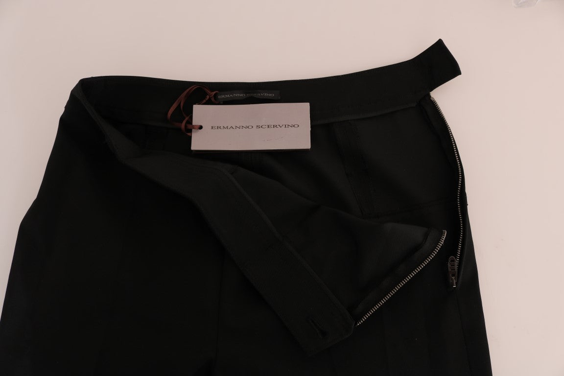 Ermanno Scervino Black Stretch Leggings Pants $724.00 Ermanno Scervino Luzworld