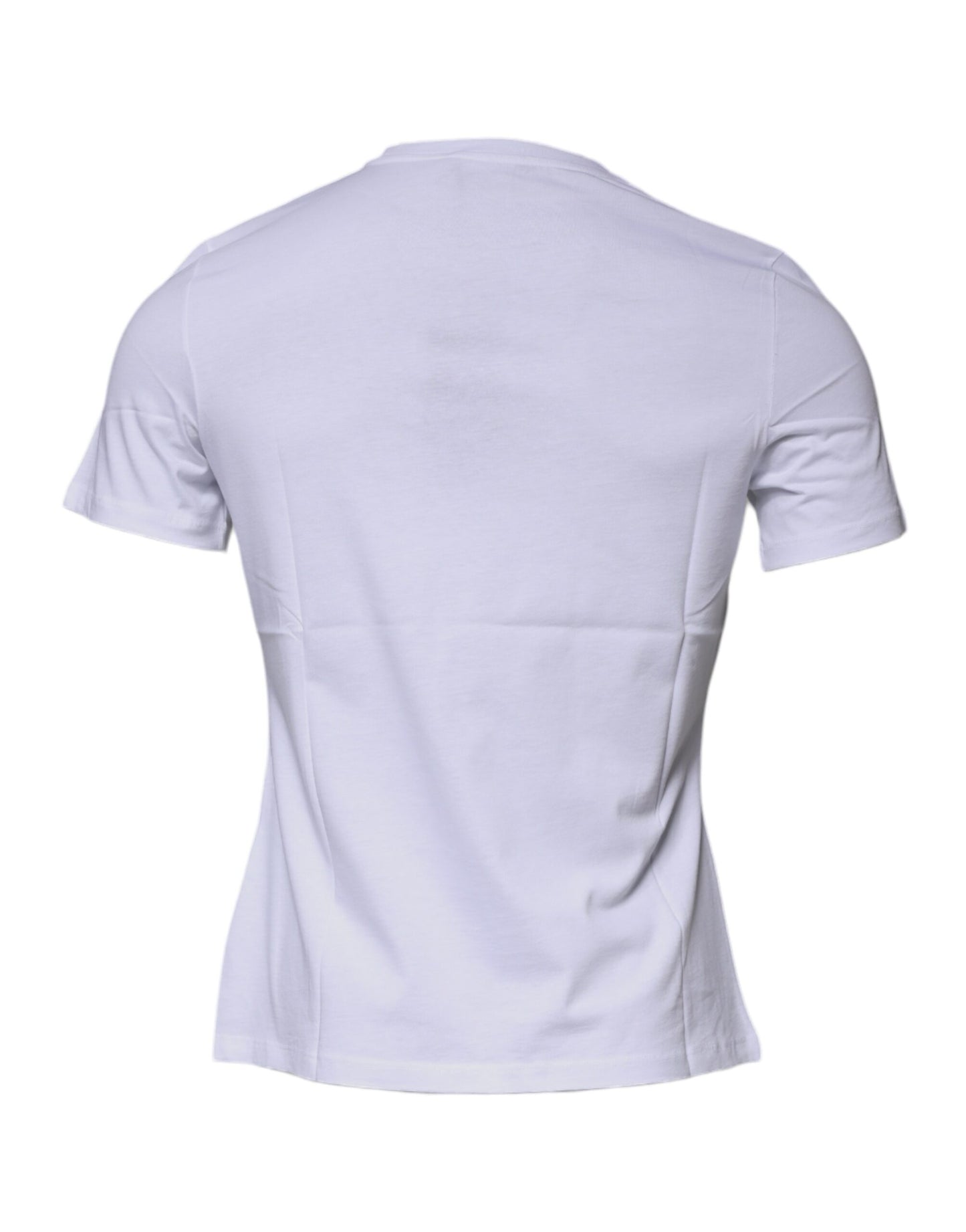 Versace White Medusa Print Cotton Crew Neck T-shirt $550.00 Versace Luzworld