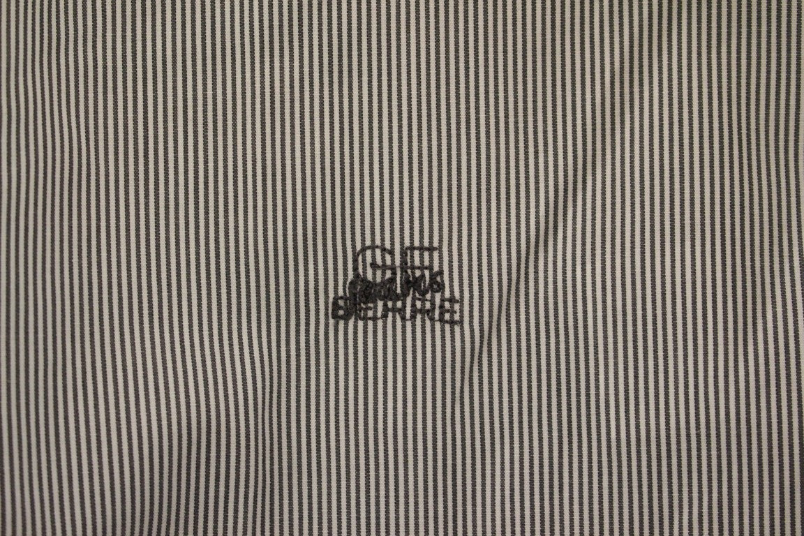 GF Ferre Gray Striped Cotton Casual Shirt $626.00 GF Ferre Luzworld