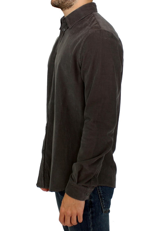 GF Ferre Green Button Front Cotton Casual Shirt $626.00 GF Ferre Luzworld