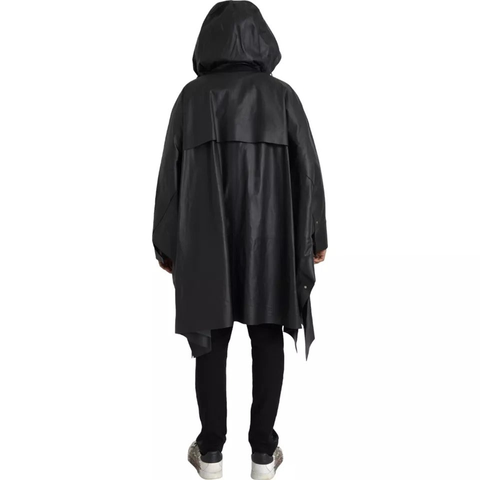 Bottega Veneta Black Leather Hooded Men Trenchcoat Jacket $14336.00 Bottega Veneta Luzworld